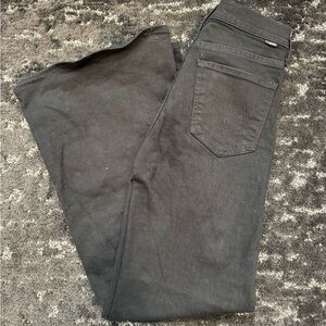 MOTHER The Twister Sneak Style Women’s Black Jeans